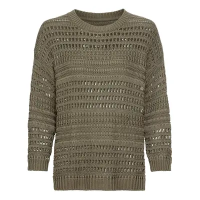 Svetr camel active knitwear green