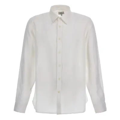 Košile woolrich linen shirt bright white