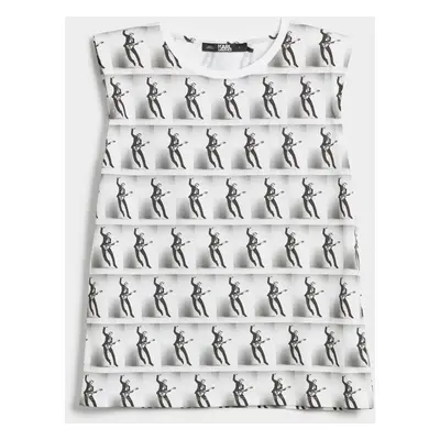 Tričko karl lagerfeld karl archive aop tank top white