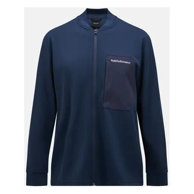 Bunda peak performance m mid layer jacket salute blue