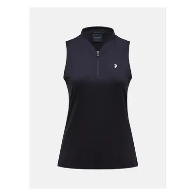 Polokošile peak performance w turf zip sl top black