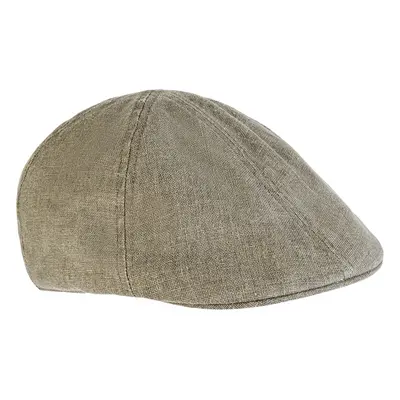 Čepice camel active flat cap linen leaf green