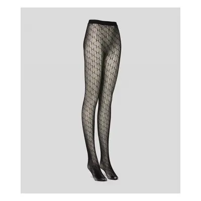 Punčochy karl lagerfeld k/monogram tights black