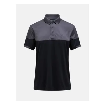 Polokošile peak performance m player block polo black