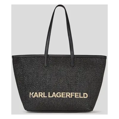 Kabelka karl lagerfeld k/essential raffia tote black