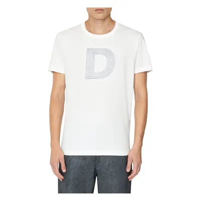 Tričko diesel t-diegor-col t-shirt off white