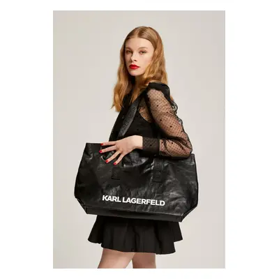 Kabelka karl lagerfeld k/essential coated shopper black