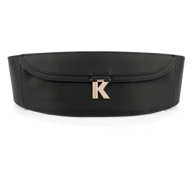 Opasek karl lagerfeld k/lock corset belt black