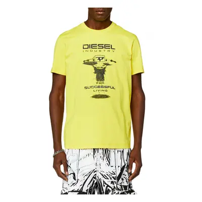 Tričko diesel t-diegor-k69 t-shirt blazing yellow