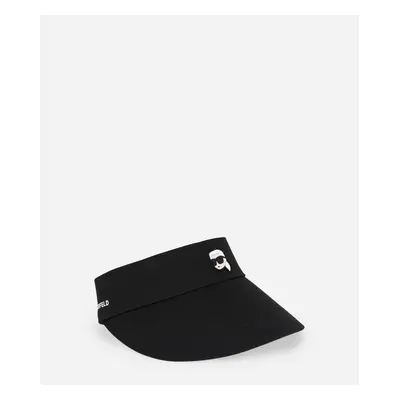 Kšilt karl lagerfeld k/ikonik 2.0 wide brim visor black