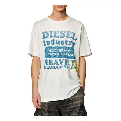 Tričko diesel t-just-n9 t-shirt off white