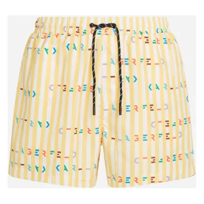 Plavky karl lagerfeld stripe aop short boardshorts stripe aop lemon drop