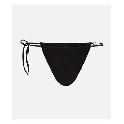 Plavky karl lagerfeld karl dna glam string bottoms black