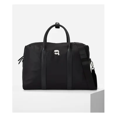 Taška karl lagerfeld k/ikonik 2.0 nylon weekender black