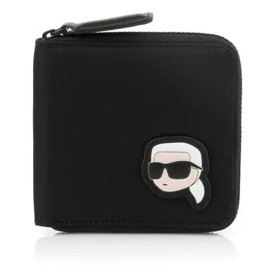 Peněženka karl lagerfeld k/ikonik 2.0 nylon zip wllt black