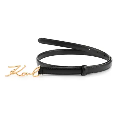 Opasek karl lagerfeld k/signature sm buckle belt black