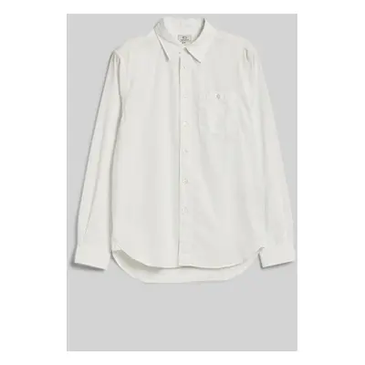 Košile woolrich garment dyed poplin shirt stone