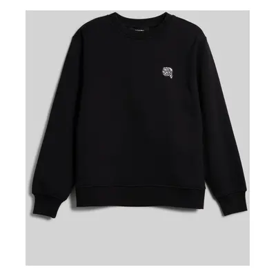 Mikina karl lagerfeld ikonik 2.0 glitter sweatshirt black