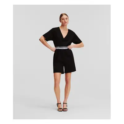 Overal karl lagerfeld logo tape romper black