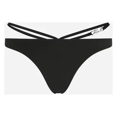 Plavky karl lagerfeld karl dna sign bottoms black