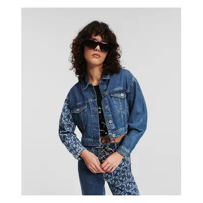 Bunda karl lagerfeld jeans klj monogram boxy denim jacket mid blue