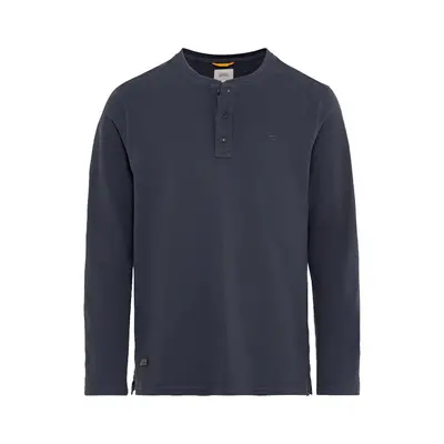 Tričko camel active henley 1/1 arm blue