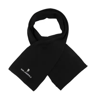 Šála karl lagerfeld k/ikonik 2.0 knit scarf black