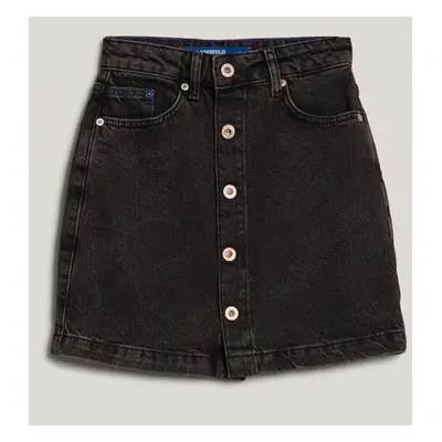 Sukně karl lagerfeld jeans klj mini skirt denim washed black