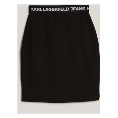 Sukně karl lagerfeld jeans klj pencil skirt black