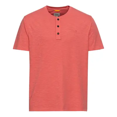 Tričko camel active henley 1/2 arm faded red