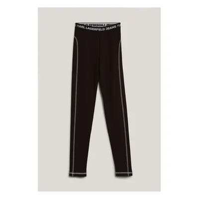 Legíny karl lagerfeld jeans klj contrast legging black