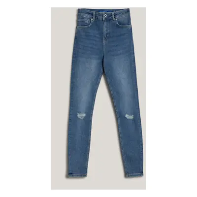 Džíny karl lagerfeld jeans klj hr skinny denim visual washed blue dstr