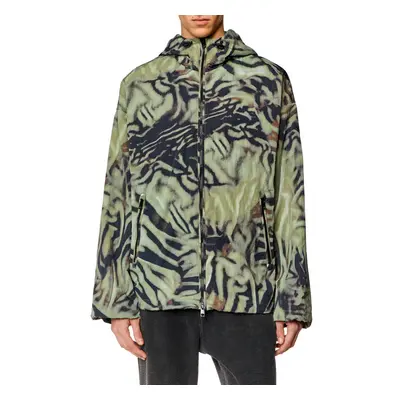 Bunda diesel j-leopold-zebra jacket green