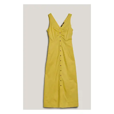 Šaty karl lagerfeld cotton day dress blazing yellow