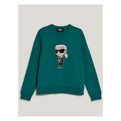 Mikina karl lagerfeld ikonik 2.0 karl sweatshirt everglade