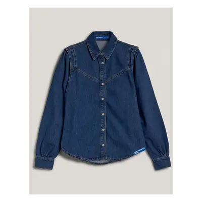 Košile karl lagerfeld jeans klj denim shirt dark blue stone