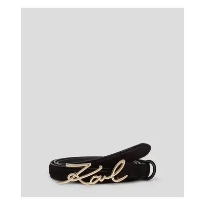 Opasek karl lagerfeld k/signature sm buckle belt black