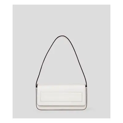 Kabelka karl lagerfeld ikon/k md flap shb leather off white