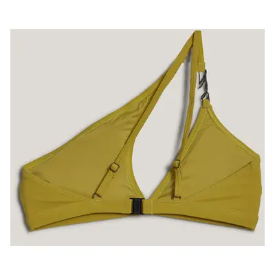 Plavky karl lagerfeld karl dna sign one shoulder top acacia yellow