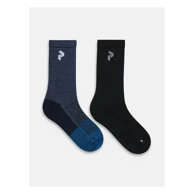 Ponožky peak performance hiking sock 2-pack blue steel