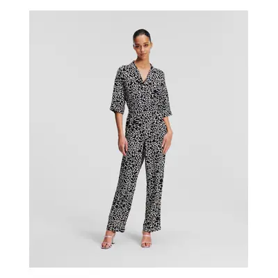 Overal karl lagerfeld printed jumpsuit giraffe black/white