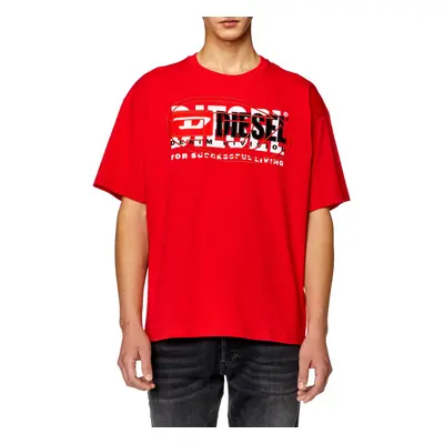 Tričko diesel t-boxt t-shirt racing red