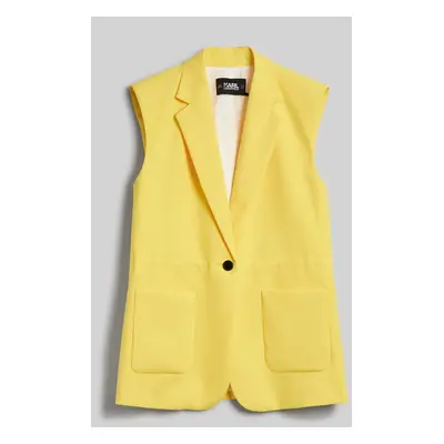 Sako karl lagerfeld tailored gilet elfin yellow