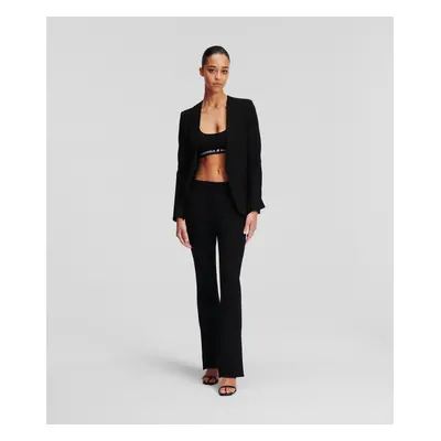 Kalhoty karl lagerfeld punto pants black