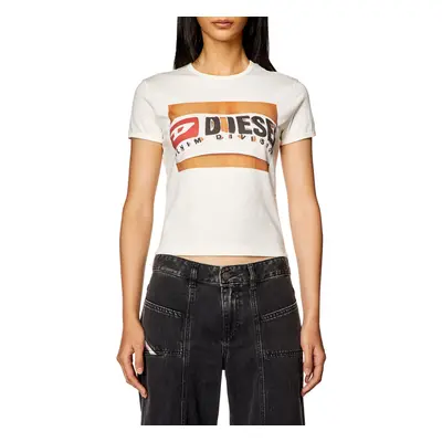 Tričko diesel t-uncutie-long-n17 t-shirt off white