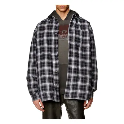 Bunda diesel s-dewny-double-check-a jacket black