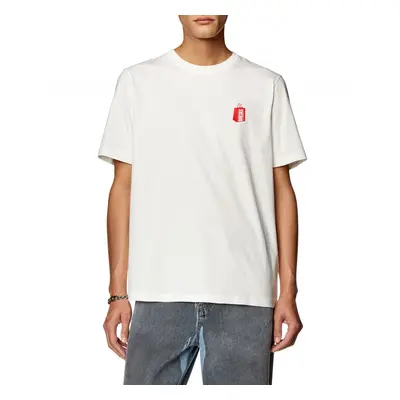 Tričko diesel t-just-n18 t-shirt off white