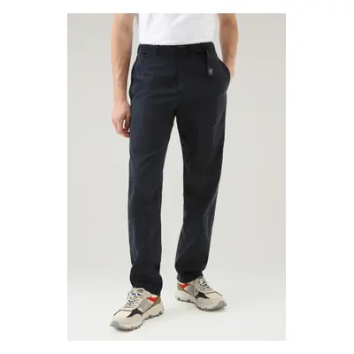 Kalhoty woolrich easy pant melton blue