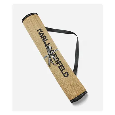 Plážová matrace karl lagerfeld k/essential beach mat black/natural