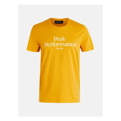 Tričko peak performance m original tee blaze tundra/pure gold